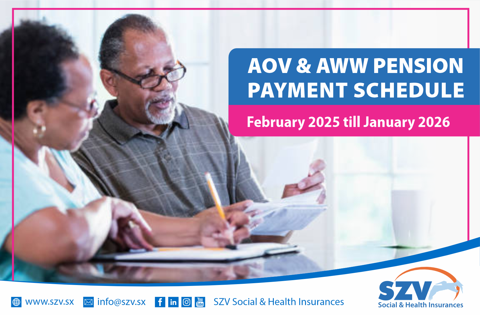 2025 AOV/AWW Pension Payment Schedule